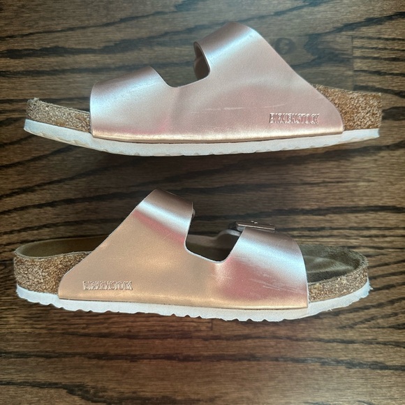 Birkenstock Arizona Metallic Sandals - kids size 3 / EU 34 - Picture 3 of 8